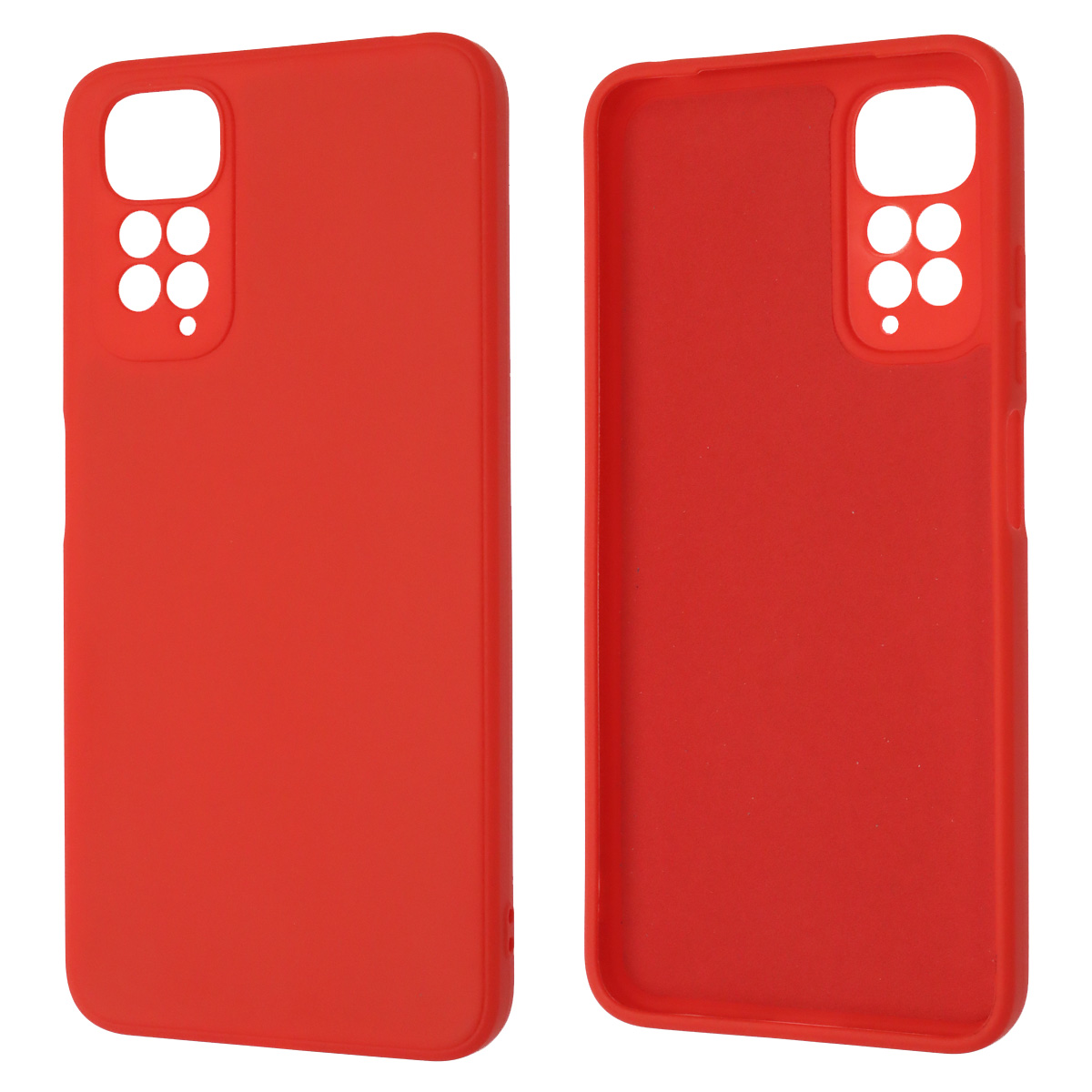 Чехол накладка для XIAOMI Redmi Note 11 4G, Redmi Note 11S, силикон, бархат, цвет красный Чехол накладка для XIAOMI Redmi Note 11 4G, Redmi Note 11S, силикон, бархат, цвет красный