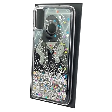 Чехол накладка TransFusion для HUAWEI Honor 9X Lite (JSN-L21), силикон, переливашка, рисунок Девушка в черной бейсболке