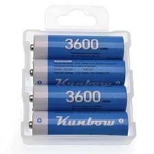 Аккумулятор Kunbow AA, Li-Ion, BL4, 3600mAh, 1.5 V, тип пальчиковый (Продажа комплектом)