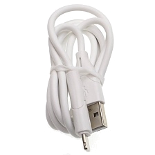 Кабель QAYAN QCUM-109 Lightning 8 pin, 2.4A, длина 1 метр, цвет белый Кабель QAYAN QCUM-109 Lightning 8 pin, 2.4A, длина 1 метр, цвет белый