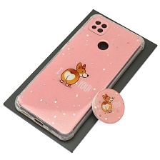 Чехол накладка для XIAOMI Redmi 9C, Redmi 10A, силикон, фактурный глянец, с поп сокетом, рисунок I Love You Чехол накладка для XIAOMI Redmi 9C, Redmi 10A, силикон, фактурный глянец, с поп сокетом, рисунок I Love You
