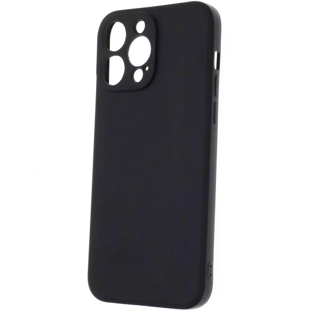 Чехол накладка для APPLE iPhone 14 Pro Max, силикон, защита камеры, цвет черный