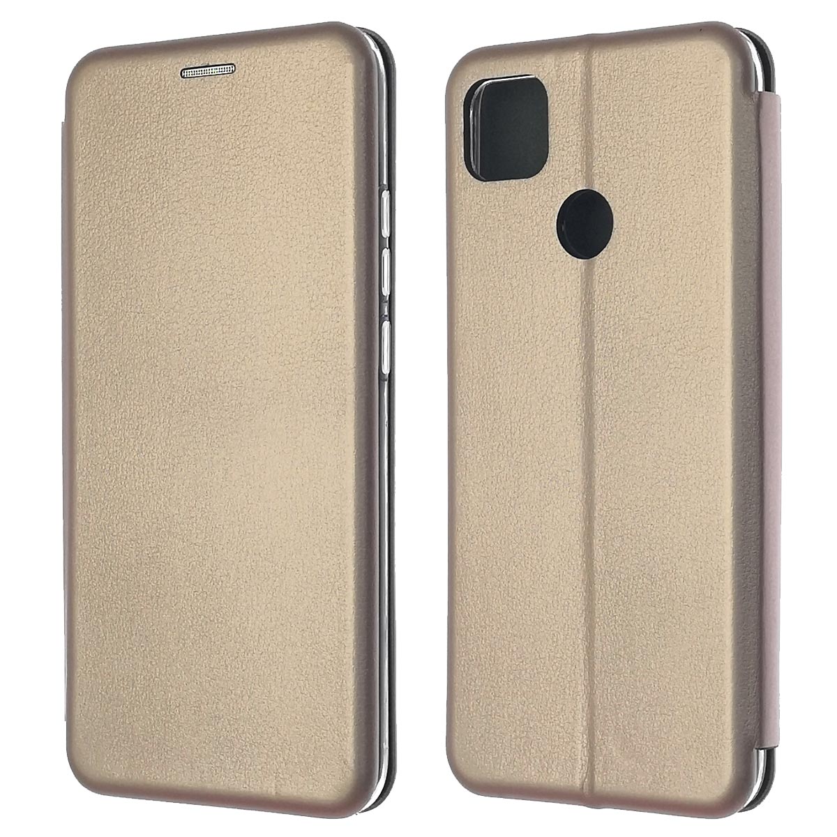 Чехол книжка STYLISH для XIAOMI Redmi 9C, Redmi 10A, экокожа, визитница, цвет розовое золото Чехол книжка STYLISH для XIAOMI Redmi 9C, Redmi 10A, экокожа, визитница, цвет розовое золото
