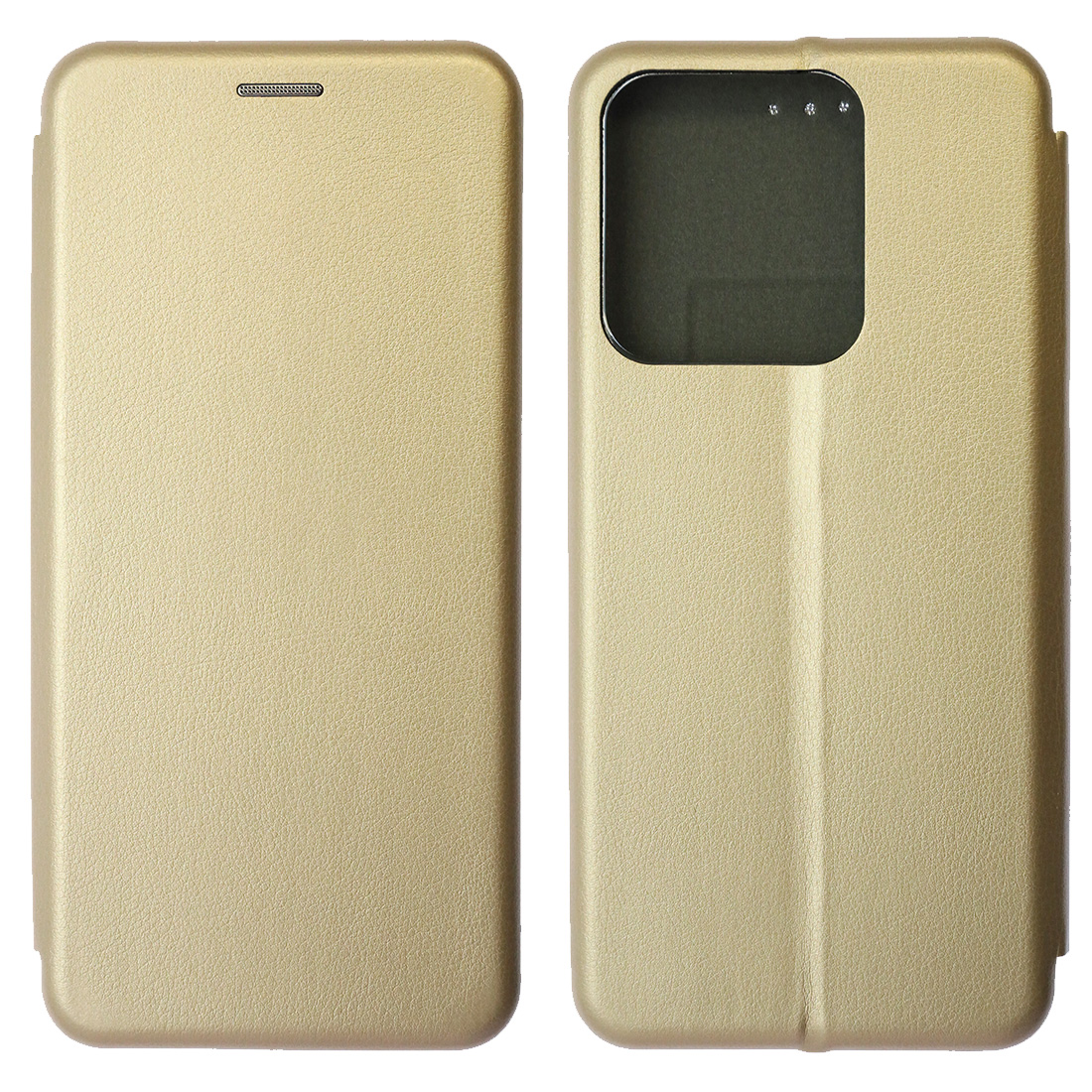Чехол книжка STYLISH для TECNO Spark Go 2022, TECNO Spark 8C, Spark 9, экокожа, визитница, цвет золотистый Чехол книжка STYLISH для TECNO Spark Go 2022, TECNO Spark 8C, Spark 9, экокожа, визитница, цвет золотистый