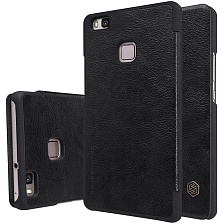 QIN чехол-книга Nillkin HUAWEI для P9 Lite/кожа/отдел под пластик.карту/черный.