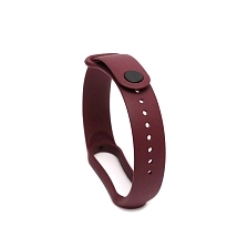Сменный ремешок для фитнес браслета, смарт часов XIAOMI Mi Band 5, Mi Band 6, цвет бордовый Сменный ремешок для фитнес браслета, смарт часов XIAOMI Mi Band 5, Mi Band 6, цвет бордовый