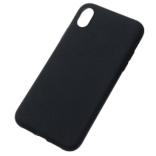 Чехол накладка SOFT TOUCH для APPLE iPhone XR, силикон, матовый, цвет черный Чехол накладка SOFT TOUCH для APPLE iPhone XR, силикон, матовый, цвет черный