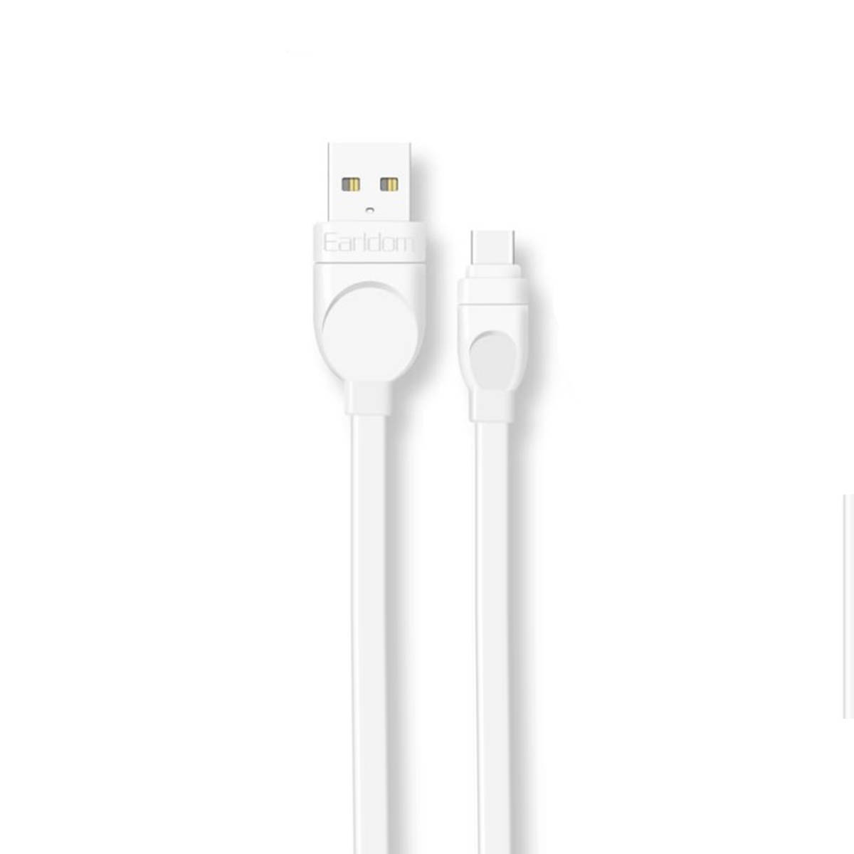 Кабель EARLDOM EC-108С USB Type C, 2.4А, длина 1 метр, силикон, цвет белый Кабель EARLDOM EC-108С USB Type C, 2.4А, длина 1 метр, силикон, цвет белый