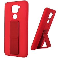 Чехол накладка L NANO для XIAOMI Redmi Note 9, силикон, держатель, цвет красный