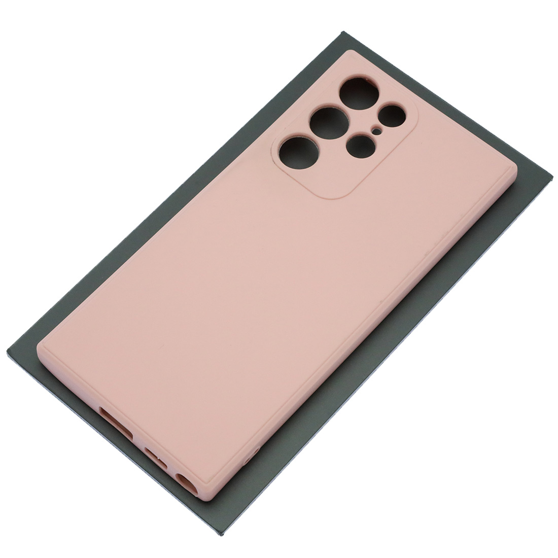 Чехол накладка для SAMSUNG Galaxy S22 Ultra, силикон, бархат, цвет розовый песок Чехол накладка для SAMSUNG Galaxy S22 Ultra, силикон, бархат, цвет розовый песок