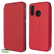 Чехол книжка STYLISH для SAMSUNG Galaxy A40 (SM-A405), экокожа, визитница, цвет красный.