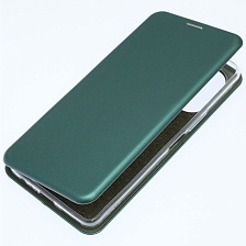 Чехол книжка STYLISH для TECNO Camon 19, Camon 19 Pro, экокожа, визитница, цвет темно зеленый Чехол книжка STYLISH для TECNO Camon 19, Camon 19 Pro, экокожа, визитница, цвет темно зеленый