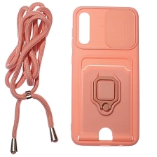 Чехол накладка MULTI FUNCTION 4 в 1 для SAMSUNG Galaxy A50 (SM-A505), A30s (SM-A307), A50s (SM-A507), цвет персиковый Чехол накладка MULTI FUNCTION 4 в 1 для SAMSUNG Galaxy A50 (SM-A505), A30s (SM-A307), A50s (SM-A507), цвет персиковый