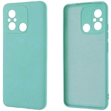 Чехол накладка NANO для XIAOMI Redmi 12C, XIAOMI POCO C55, силикон, бархат, цвет бирюзовый