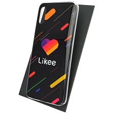 Чехол накладка Vinil для XIAOMI Redmi 9A, силикон, рисунок Likee, цвет черный Чехол накладка Vinil для XIAOMI Redmi 9A, силикон, рисунок Likee, цвет черный