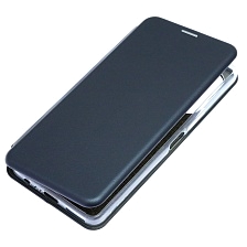 Чехол книжка STYLISH для TECNO Camon 19, Camon 19 Pro, экокожа, визитница, цвет темно синий Чехол книжка STYLISH для TECNO Camon 19, Camon 19 Pro, экокожа, визитница, цвет темно синий