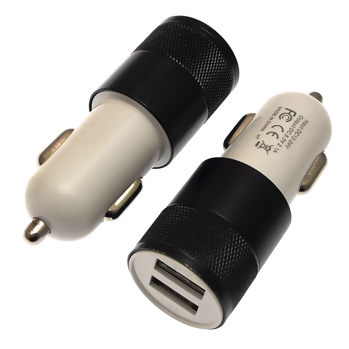АЗУ (автомобильное зарядное устройство) 12/24V на 2 USB выхода 5V-1/2.1A, цвет черно-белый. АЗУ (автомобильное зарядное устройство) 12/24V на 2 USB выхода 5V-1/2.1A, цвет черно-белый.
