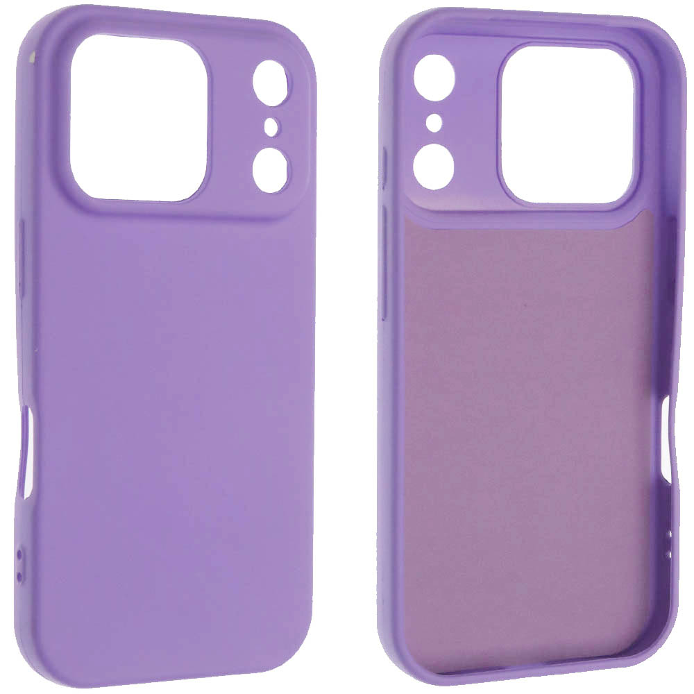 Чехол накладка Silicone Case для APPLE iPhone 17 Pro, силикон, бархат, цвет сиреневый