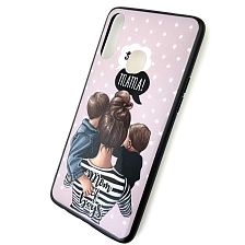 Чехол накладка для SAMSUNG Galaxy A20s (SM-A207), силикон, рисунок super MAMA Mom of boys.