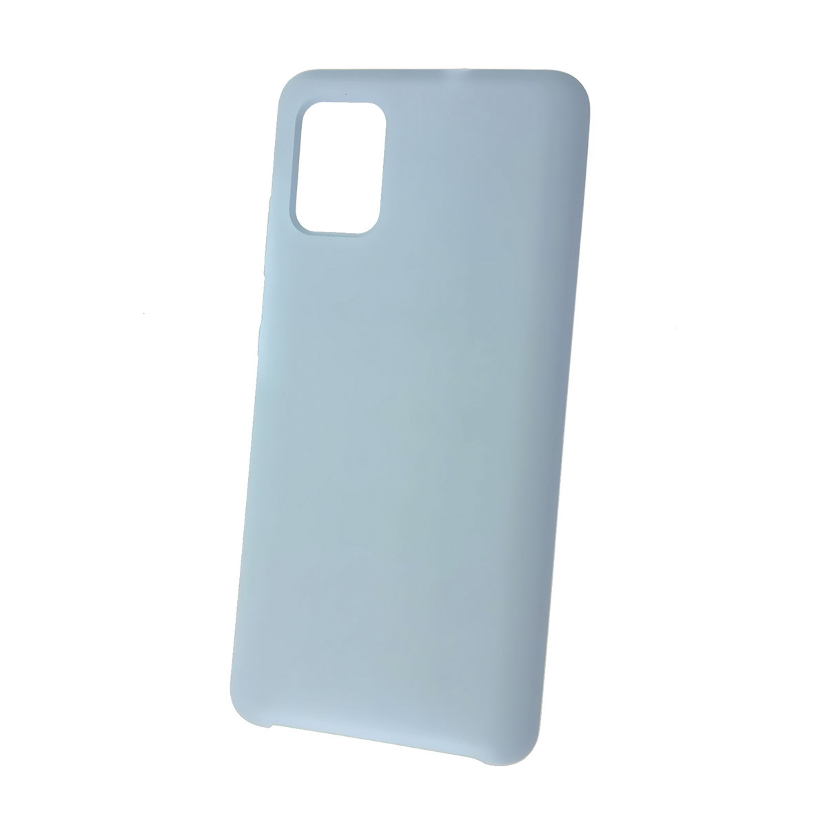 Чехол накладка Silicon Cover для SAMSUNG Galaxy A51 (SM-A515), силикон, бархат, цвет небесно голубой Чехол накладка Silicon Cover для SAMSUNG Galaxy A51 (SM-A515), силикон, бархат, цвет небесно голубой