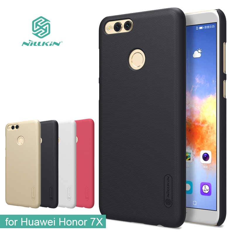 Чехол накладка Nillkin для HUAWEI Honor 7X, пластик, цвет черный.