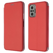 Чехол книжка STYLISH для XIAOMI Redmi Note 10 Pro, экокожа, визитница, цвет красный Чехол книжка STYLISH для XIAOMI Redmi Note 10 Pro, экокожа, визитница, цвет красный