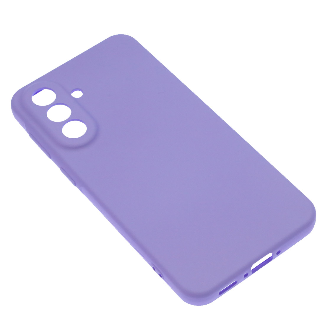 Чехол накладка Silicon Cover для SAMSUNG Galaxy A37, защита камеры, силикон, бархат, цвет сиреневый