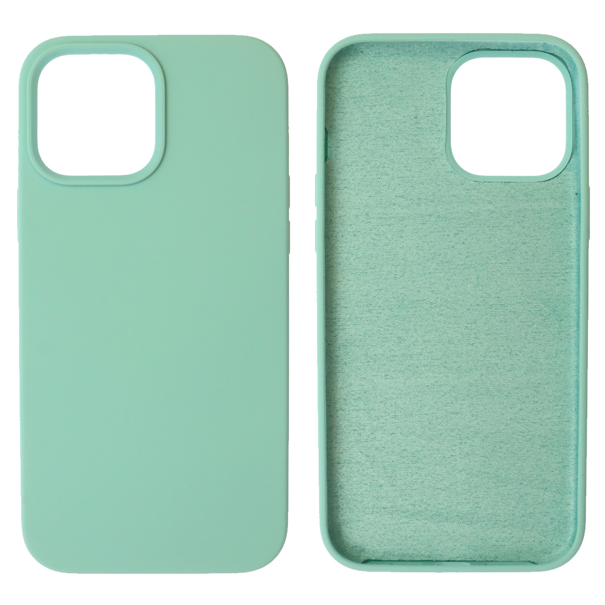 Чехол накладка Silicon Case для APPLE iPhone 13 Pro Max (6.7), силикон, бархат, цвет бирюзовый Чехол накладка Silicon Case для APPLE iPhone 13 Pro Max (6.7), силикон, бархат, цвет бирюзовый