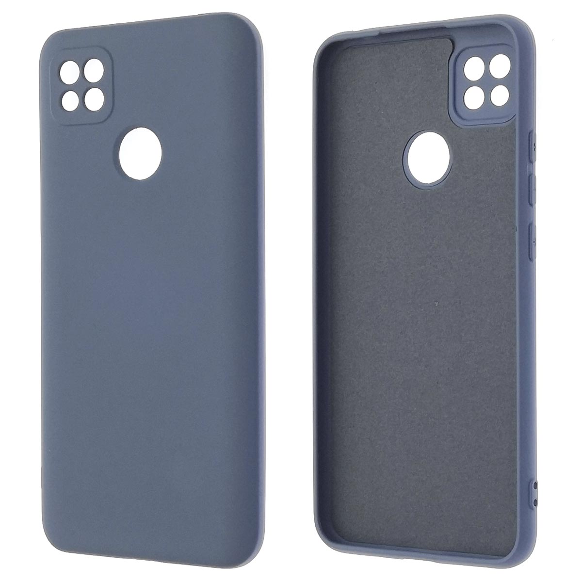 Чехол накладка NANO для XIAOMI Redmi 9C, Redmi 10A, силикон, бархат, цвет серо голубой Чехол накладка NANO для XIAOMI Redmi 9C, Redmi 10A, силикон, бархат, цвет серо голубой