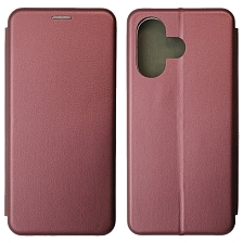 Чехол книжка STYLISH для INFINIX Hot 30, экокожа, визитница, цвет бордовый Чехол книжка STYLISH для INFINIX Hot 30, экокожа, визитница, цвет бордовый