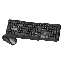 Комплект беспроводная мышь и клавиатура Smartbuy One 230346AG-KG, цвет черно серый