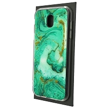 Чехол накладка для SAMSUNG Galaxy J5 2017 (SM-J530), силикон, глянцевый, блестки, рисунок Морская бирюза Чехол накладка для SAMSUNG Galaxy J5 2017 (SM-J530), силикон, глянцевый, блестки, рисунок Морская бирюза
