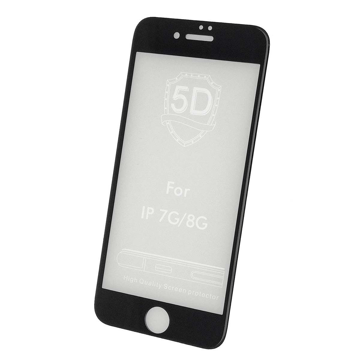 Защитное стекло Live Power 5D для APPLE iPhone 7, iPhone 8, цвет окантовки черный Защитное стекло Live Power 5D для APPLE iPhone 7, iPhone 8, цвет окантовки черный