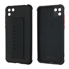 Чехол накладка LADDER NANO для HUAWEI Y5P 2020, силикон, держатель, цвет черный