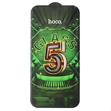 Защитное стекло 5D HOCO G12 для APPLE iPhone 13 Pro Max (6.7"), iPhone 14 Plus (6.7"), цвет окантовки черный Защитное стекло 5D HOCO G12 для APPLE iPhone 13 Pro Max (6.7"), iPhone 14 Plus (6.7"), цвет окантовки черный