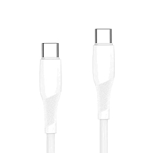 Кабель EARLDOM EC-163C-C для зарядки и передачи данных Type-C на Type-C, 25 cм, 65W, цвет белый