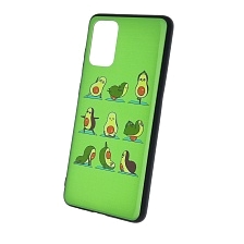 Чехол накладка для SAMSUNG Galaxy S20 Plus (SM-G985), силикон, рисунок Авокадо Зарядка.
