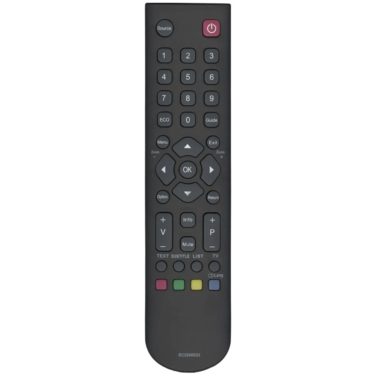 Пульт ДУ для RC2000E02 для телевизоров SUPRA, THOMSON, цвет черный