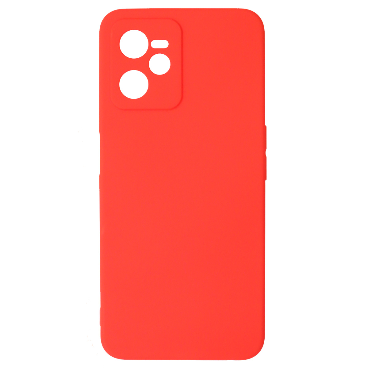 Чехол накладка SOFT TOUCH для Realme C35, защита камеры, силикон, матовый, цвет красный Чехол накладка SOFT TOUCH для Realme C35, защита камеры, силикон, матовый, цвет красный