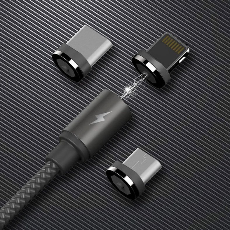 USB кабель REMAX Gravity Series Cable RC-095i Apple 8 pin круглый в оплетке пластиковые разьемы (черный).
