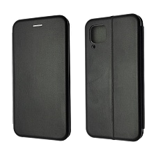 Чехол книжка STYLISH для HUAWEI P40 Lite, Nova 6SE, экокожа, визитница, цвет черный.