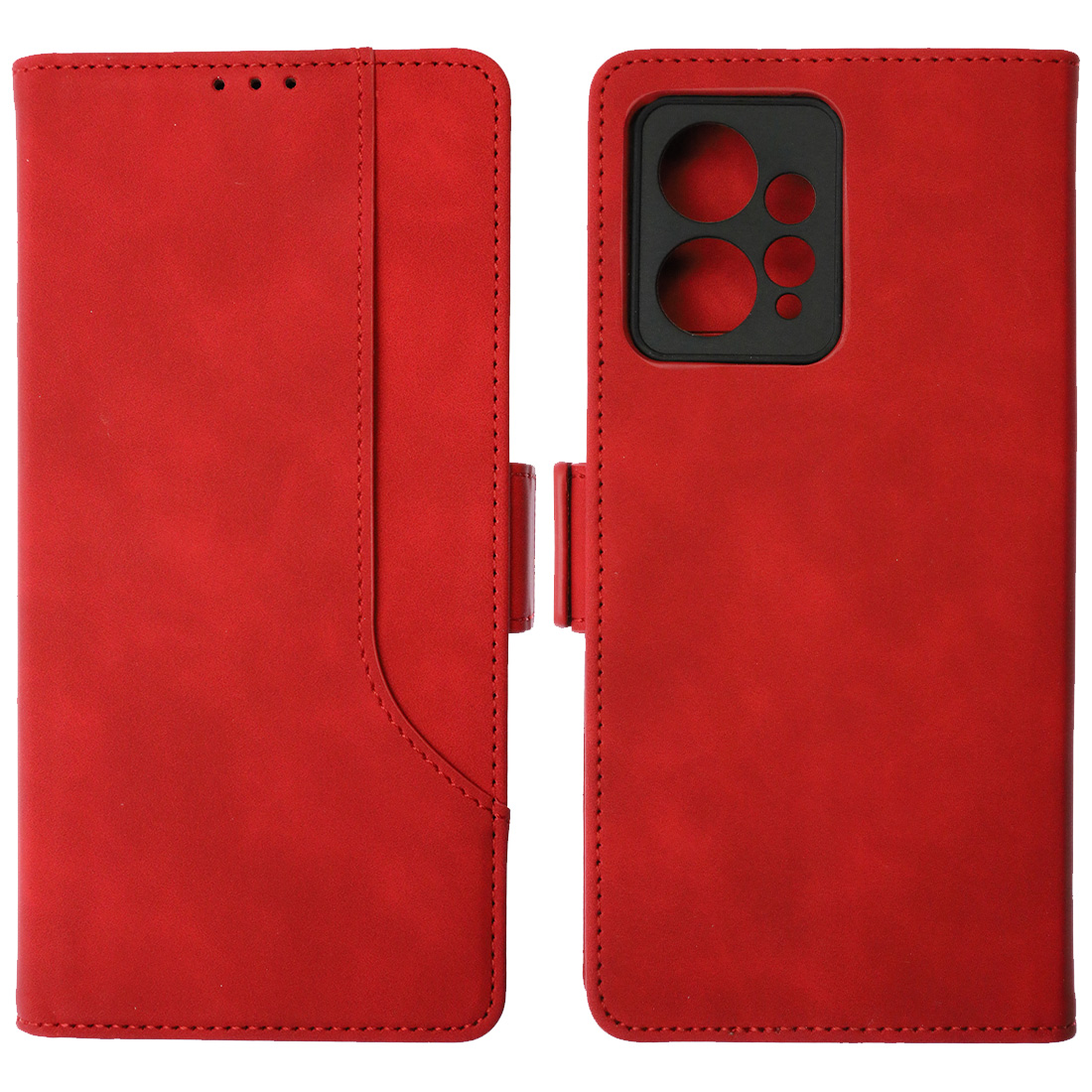 Чехол книжка NICE для XIAOMI Redmi Note 12, экокожа, визитница, цвет красный Чехол книжка NICE для XIAOMI Redmi Note 12, экокожа, визитница, цвет красный