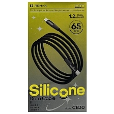 Кабель REMAX CB30(C-C) USB Type C на USB Type C, 65W, 3.25 A, длина 1.2 метра, цвет черный