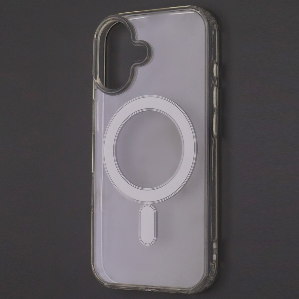 Чехол накладка Clear Case для APPLE iPhone 17, с поддержкой Magsafe, силикон, цвет прозрачный