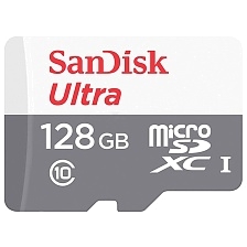 Карта памяти MicroSDXC 128GB SANDISK Class 10 Ultra Android UHS-I, 100 Mb/s, без адаптера Карта памяти MicroSDXC 128GB SANDISK Class 10 Ultra Android UHS-I, 100 Mb/s, без адаптера