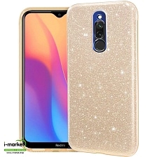 Чехол накладка Shine для XIAOMI Redmi 8, силикон, блестки, цвет золотистый Чехол накладка Shine для XIAOMI Redmi 8, силикон, блестки, цвет золотистый