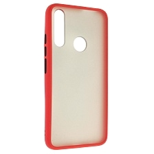 Чехол накладка SKIN SHELL для HUAWEI Honor 9X, P Smart Z, Y9 Prime 2019, силикон, пластик, цвет окантовки красный Чехол накладка SKIN SHELL для HUAWEI Honor 9X, P Smart Z, Y9 Prime 2019, силикон, пластик, цвет окантовки красный