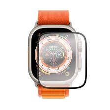 Защитная пленка PMMA для APPLE Watch 49 мм, нано-полимер, цвет окантовки черный Защитная пленка PMMA для APPLE Watch 49 мм, нано-полимер, цвет окантовки черный
