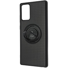 Чехол накладка iFace для SAMSUNG Galaxy Note 20 (SM-N980F), силикон, кольцо держатель, цвет черный Чехол накладка iFace для SAMSUNG Galaxy Note 20 (SM-N980F), силикон, кольцо держатель, цвет черный