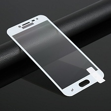 Защитное стекло 2D Full glass для Samsung J2-PRO 2018 /тех.пак/ белый.